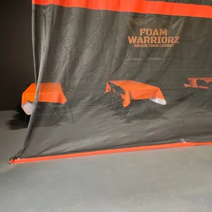 Outside of party room