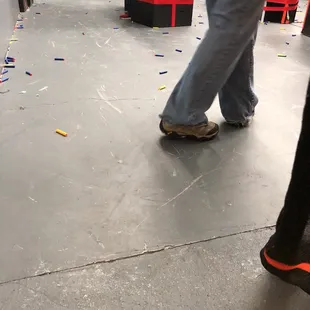 Nerf bullets everywhere!