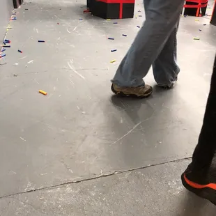 Nerf bullets everywhere!!