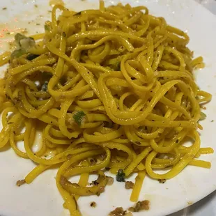 Garlic noodles.  Good!