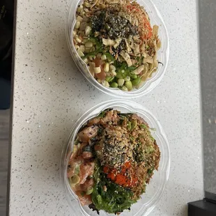 Large custom poke bowls