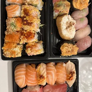 Assorted sushi