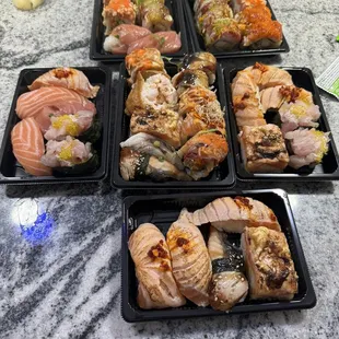 sashimi, sushi and sashimi, food, sushi