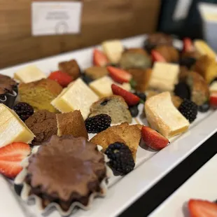 Assorted dessert platter