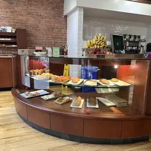 a display of food