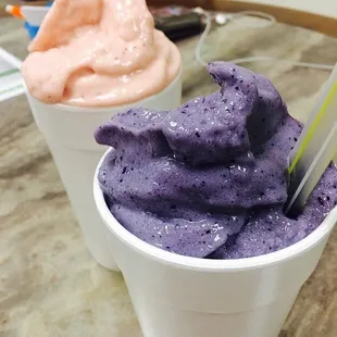 Fruit Explosion and Blueberry Cheesecake