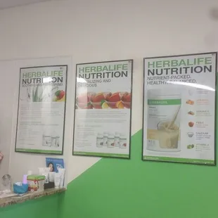 a woman standing in front of a counter