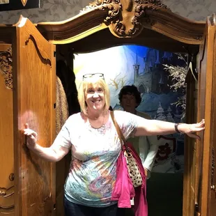 The wardrobe entrance to Narnia