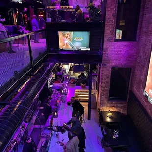 View of the 1st floor bar.