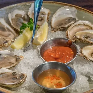 oysters and mussels, shellfish, oysters, food, mussels