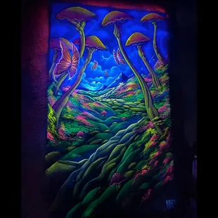 DarkFX Luminescent paint used.