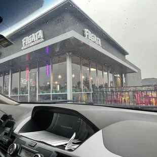 A view from outside, I took it within the car cuz it&apos;s raining.