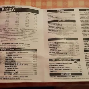 he menu