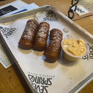 Pretzel appetizer