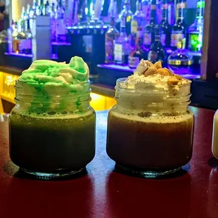 three different beverages