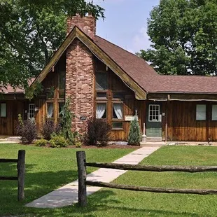 the front of the lodge