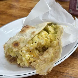 The burrito is my go to meal!