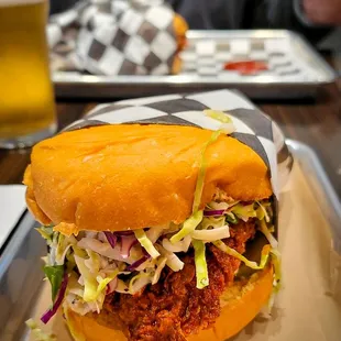 Nashville hot chicken sandwich