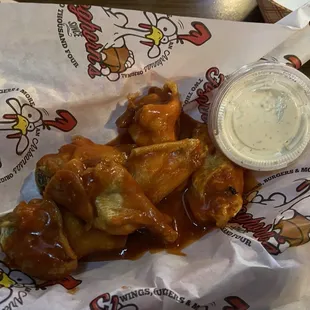 6 price medium wings