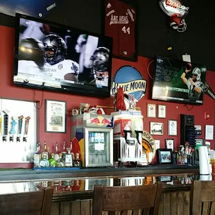 the bar