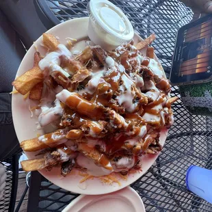 Bbq pulled pork fries