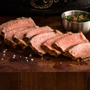 New York Strip - Seasoned with rock salt and fire-roasted to tender.