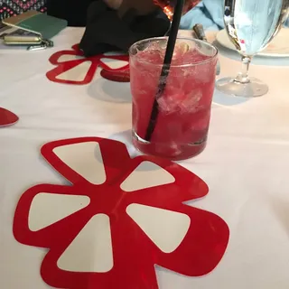 Strawberry Hibiscus Caipirinha