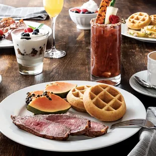 food, waffles