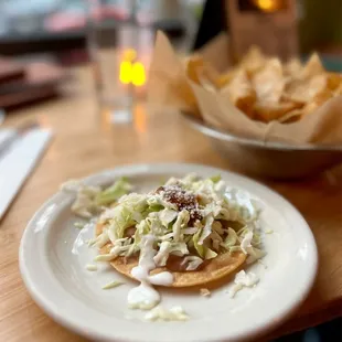 Complimentary Bean Tostada