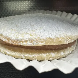 a close up of a pastry