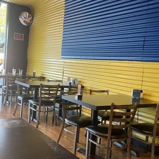 tables and chairs
