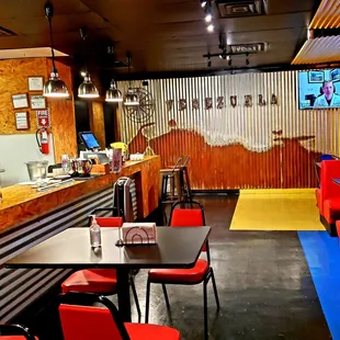 the interior of the restaurant