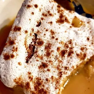 a piece of dessert on a plate