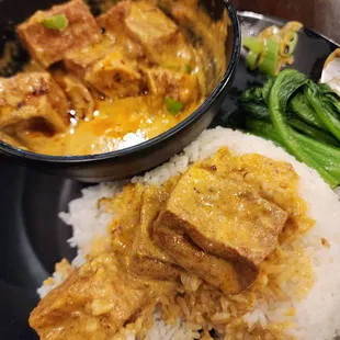 Tofu curry rice