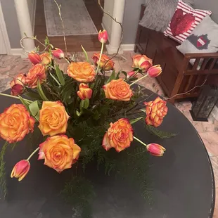 Vase of flowers