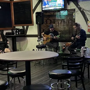 Live music on Saturday nights. Tonight it's Freak Duology.