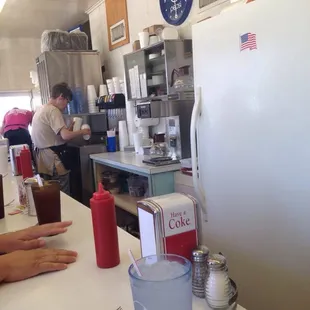 diners in the background