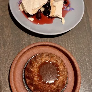 Pavlova and sticky toffee