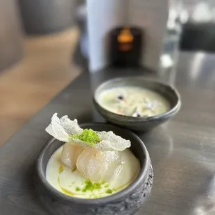 Scallop Asparagus risotto