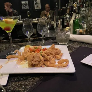 Calamari &amp; melon ball