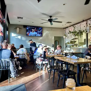 View from our table in the corner.