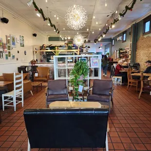 Seating area with couches