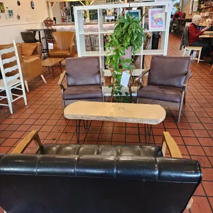 Seating area with couches