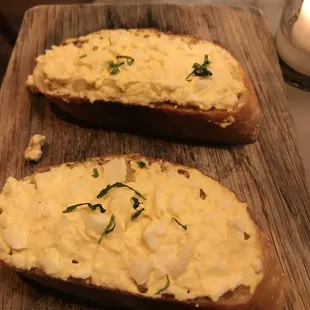 Truffled Egg Crostini