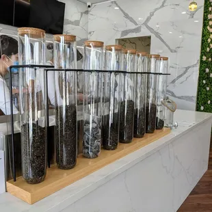Cool tea display