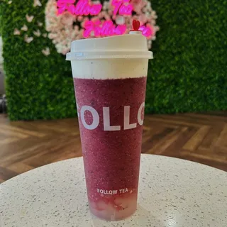 Mixed Berry Cheese Tea