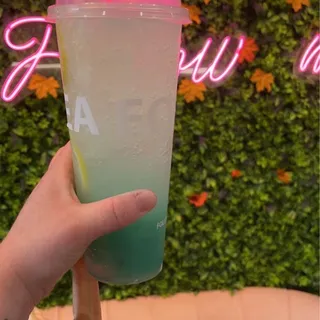 Blue Curacao Yakult Soda