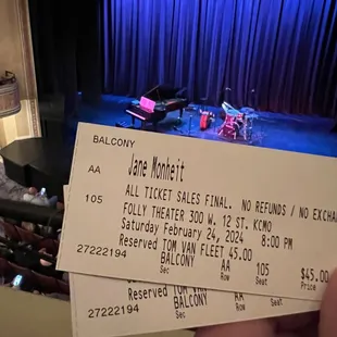 Front row of the balcony is an outstanding seat!