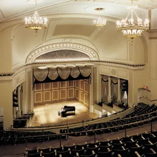 A view from the upper balcony of the Folly Theater, prior to the renovations in the 1981.