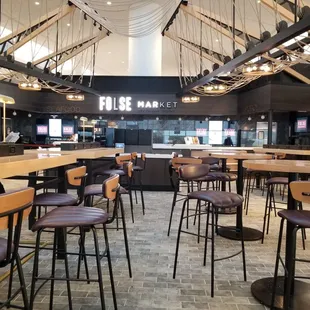 the inside of a restaurant